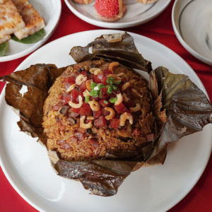 Lucky Lotus Leaf Rice w Chinese Sausage